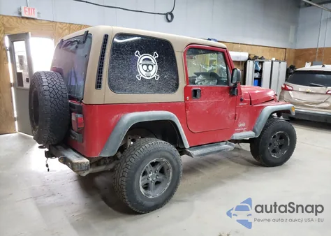 2006 Jeep Wrangler / Tj Sport из США, поврежденный, VIN 1J4FA49S16P784430